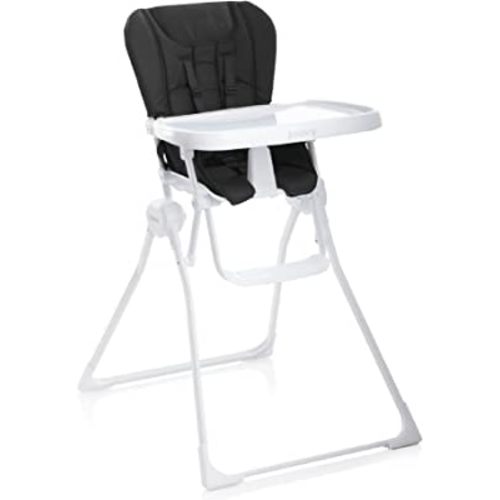 Joovy Nook High Chair Featuring Four-Position Adjustable Swing Open Tray, and Removable, Dishwasher-Safe Tray Insert for Easy Cleaning - Folds Down Flat for Easy Storage (Black)