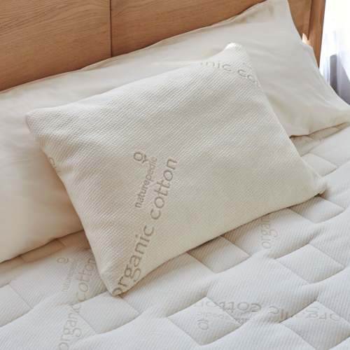 PLA Pillow With Organic Cotton Fabric | Down Alternative Pillows | Naturepedic