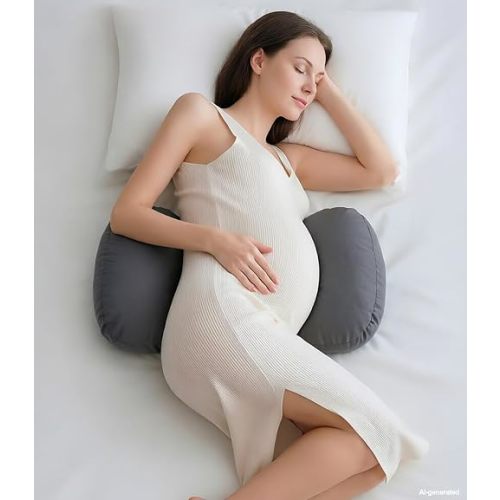 Pregnancy Pillow for Sleeping, Portable Adjustable Travel Wedge Pillow with Removable Washable Cover - Comfort Maternity Pillow for Pregnant Women to Improve Sleep & Reduce Fatigue