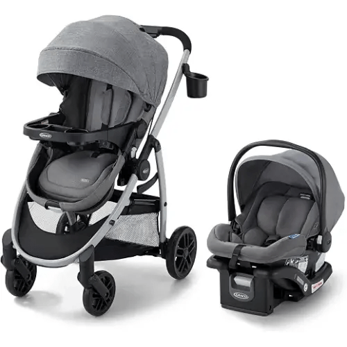 Graco Modes Pramette 3-in-1 Travel System (Stroller & Car Seat), Ellington | 3 Modes: Infant Car Seat Carrier & Pramette, Toddler Stroller; Reversible Stroller Seat; One-Hand Fold, Travel-Ready