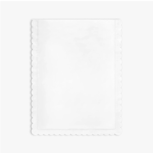 Scalloped Starlight Baby Duvet - White