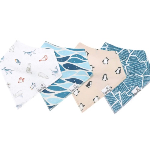4 Pack Baby Bandana Bibs - Arctic Wonder