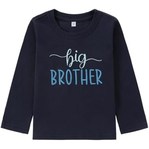 Big Brother Shirt for Toddler Baby Boys Announcement T Shirt Sibling Outfit Clothes 1-5t
