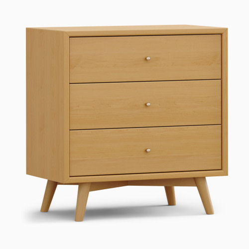 babyletto Palma 3-Drawer Assembled Dresser - Honey