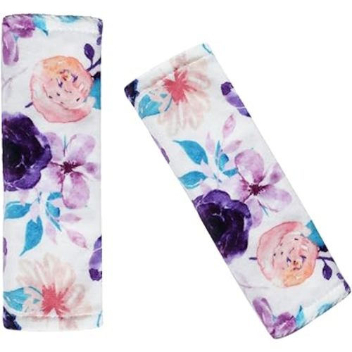 Car Seat Strap Covers for Baby Toddler Kids Soft Car Seat Straps Shoulder Pads for All Car Seats,Stroller, Pushchair,High Chair (Purple)