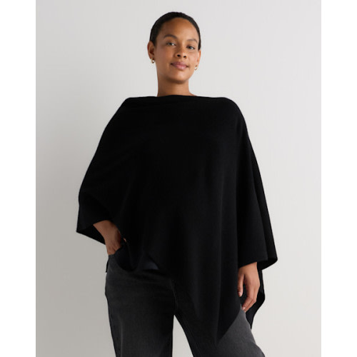 Mongolian Cashmere Nursing Shawl in Black