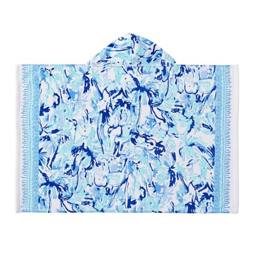 Lilly Pulitzer Blue Print Baby Beach Wrap