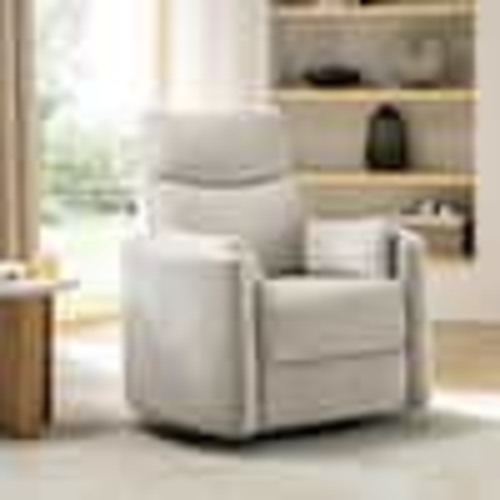 JAYDEN CREATION Flora Tan Contemporary Swivel Rocker Power Recliner ZRCQX0452-TAN