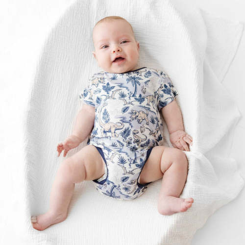 Jurassic Jungle Short Sleeve Snuggle Bug Bodysuit