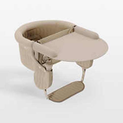 Lalo Oatmeal White Hook On Toddler High Chair