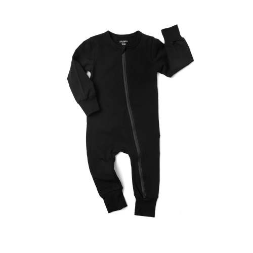 2-Way Zip Romper - Black