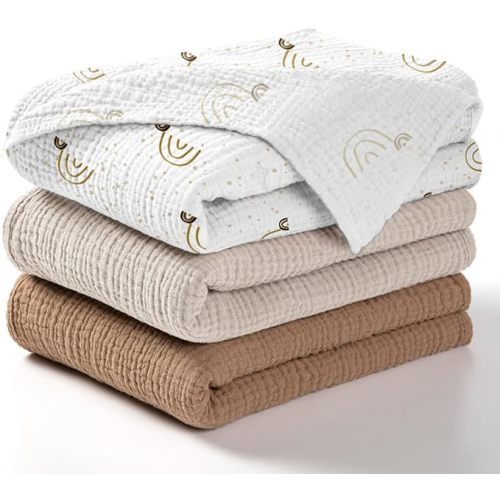 lulumoon Baby Muslin Swaddle Blankets
