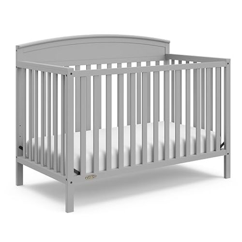 Graco Benton 5-in-1 Convertible Crib, Pebble Gray