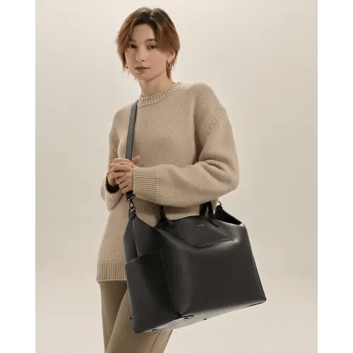 Mina Baie Emmy Vegan Carryall- BLACK