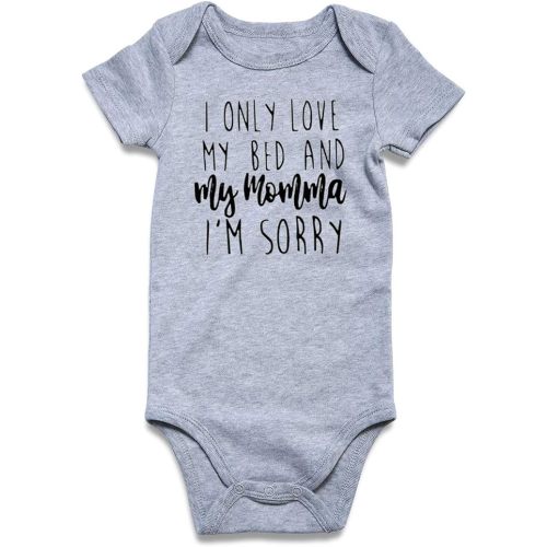 RAISEVERN Baby Boys Girls Clothes Infant Romper Newborn Bodysuits Funny Outfit 0-12 Months