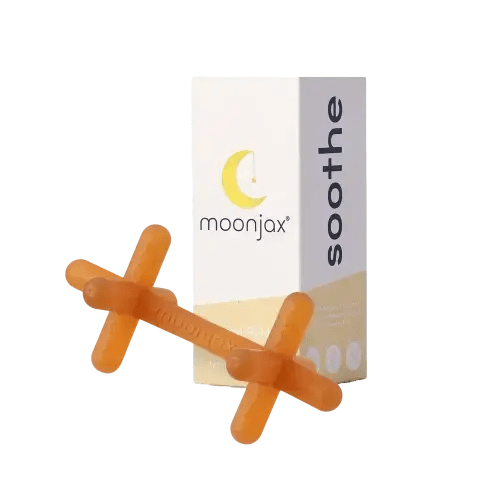 1-pack Natural Hevea Tree Rubber Patented Moonjax® Best Baby Teether