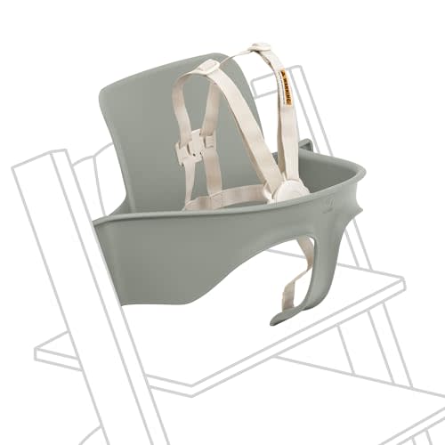 Stokke Tripp Trapp Baby Set 2, Glacier Green - Ages 6-36 Months - Convert The Tripp Trapp Chair into a Comfortable High Chair - Includes Stokke Harness 2