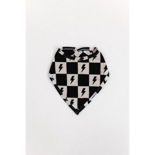 Adjustable Snap Bib | Checkered Lightning Bolts | Charlie Lou Baby