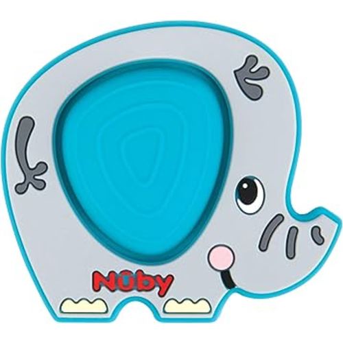 Nuby Teethe N' Pop Sensory Play Teether - Baby Teething Toy - 3+ Months - Elephant