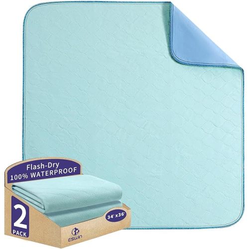 Bed Pads Washable Waterproof,Washable Underpads,Super Absorbency Reusable Bedwetting Incontinence Pads for Kids, Adults, Elderly, and Pets - Waterproof Protective Pad for Couch,Sofa,Floor,Bed