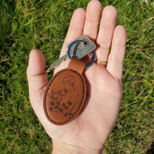 Personalized Baby Loss Memorial Keychain for Dad • Father's Day Gift • Daddy of an Angel