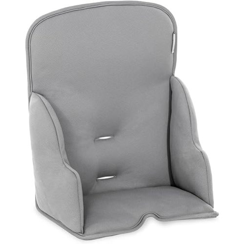 Hauck Alpha Cosy Comfort - Seat Reducer for 6 Months+ with Reinforced Side Paddings and Extra-High Backrest, Stretch Fabric, Compatible with All Alpha+ Wooden Grow-Along Highchairs - Grey