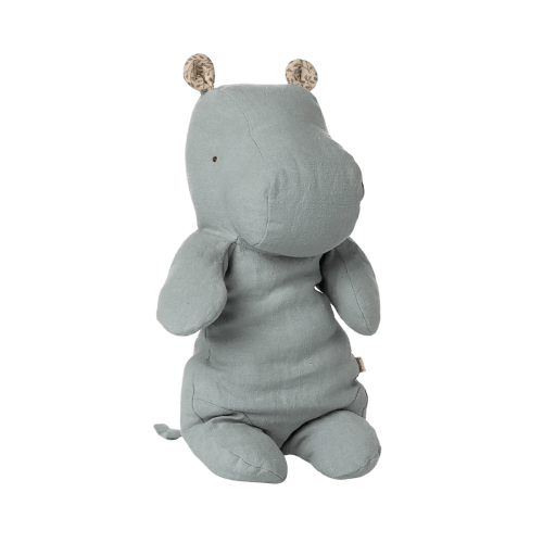 Maileg safari friends, hippo medium - blue/grey