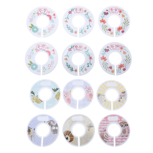 Shuliwen 12pcs Baby Clothes Separator Closet Dividers Baby Clothing Size Age Dividers