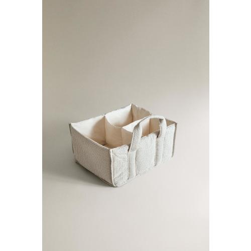 ZARA GINGHAM ORGANIZER CADDY