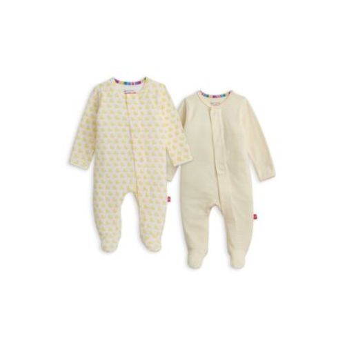 0-3M Unisex Cotton Footie Two-Pack Bundle - Baby