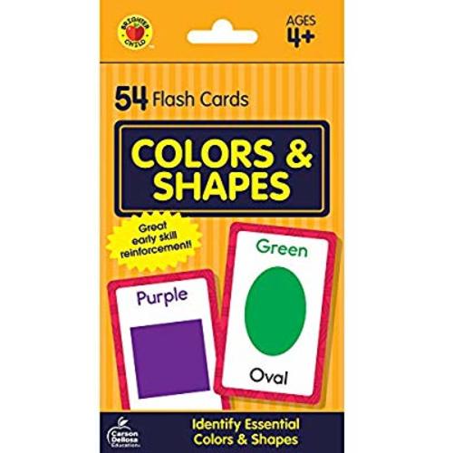 Carson Dellosa | Colors and Shapes Flash Cards | Preschool, 54ct