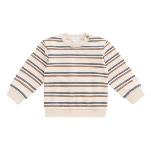 Organic Cotton Jalen Oversized Jumper - Raynor Stripe North Sea – Jamie Kay USA