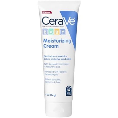 CeraVe Baby Cream, Moisturizer with Ceramides, Fragrance-Free, 8oz