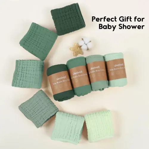 Yoofoss Muslin Burp Cloths for Baby 100% Cotton Burping Cloths - TikTok Shop