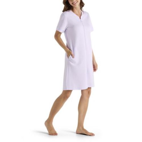 Women's Quilted Short Zip Robe
