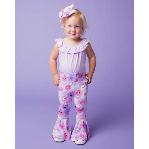 Cute To Death Ruffle Sleeve Bodysuit & Bell Bottoms Set