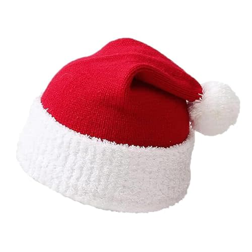 Baby Christmas Santa Knitted Hat for Unisex Toddler Newborn Infant Kids,Xmas Beanie Winter Hat