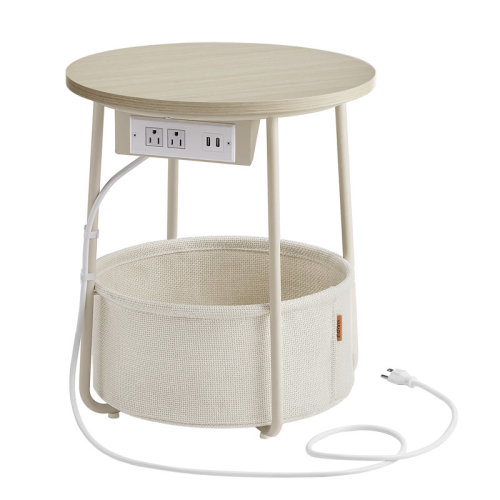 Latitude Run® Side Table With Charging Station | Wayfair