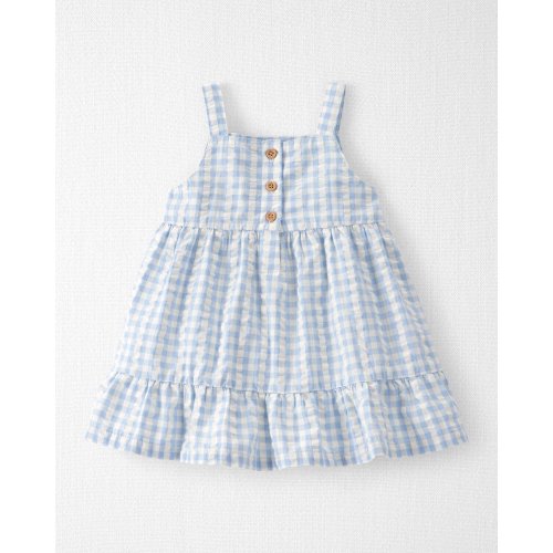 Baby Girl Seersucker Dress Made with Organic Cotton - Little Planet | Carter's