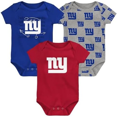 Outerstuff Newborn & Infant NFL Team Starter 3-Pack Bodysuit Set