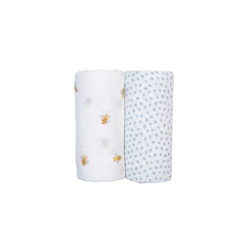 Cotton Muslin Swaddles 2 Pack, Large