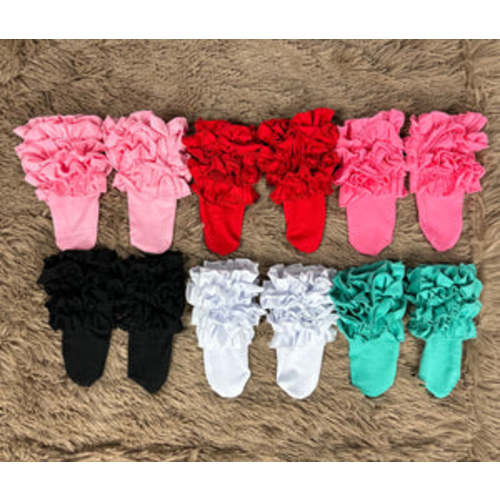 Ankle Ruffle Socks (Multiple Colors) – Bella-Breez Boutique