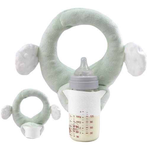 Multifunctional Lazy Nursing Pillow for Mothers, Ergonomic Baby Feeding Pillow with Built-In Bottle Holder, Newborn Support Cushion for Breastfeeding
