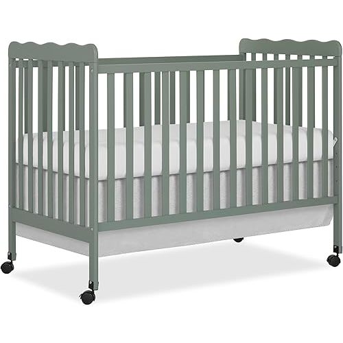 Dream On Me Full Size Carson 3-in-1 Convertible Baby Crib, Locking Wheels