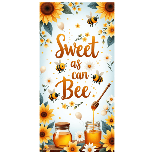 Decorative Design Bee Banner Colorful Theme Sweet as can Bee Sunflower Decoration Honey Jar for Birthday Party Baby Shower Nursery Decor