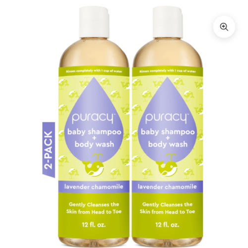 Plant-Powered Baby Shampoo & Body Wash (Tear-Free) | Puracy
