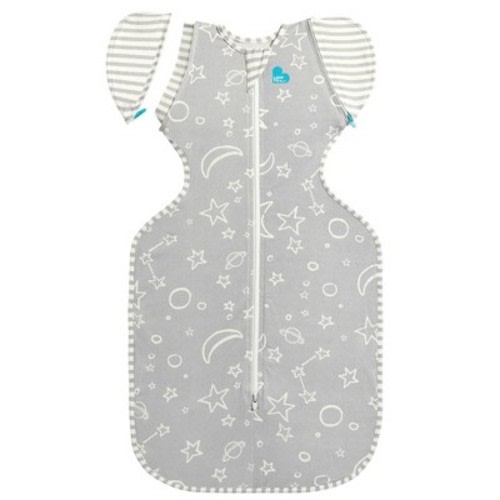 Love to Dream Swaddle Wrap - Moon and Stars Gray, Size: L