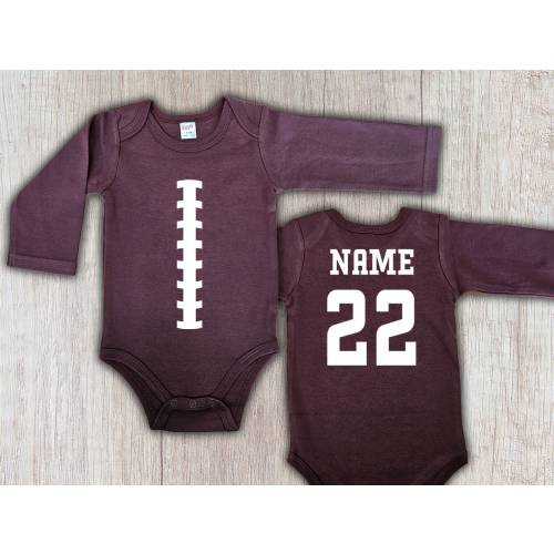 Personalized Football Bodysuit - Game Day Baby Clothing