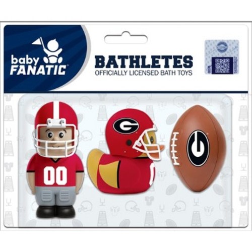 BabyFanatic Bath Toys 3 Pack - NCAA Georgia Bulldogs Bathletes Toy Set