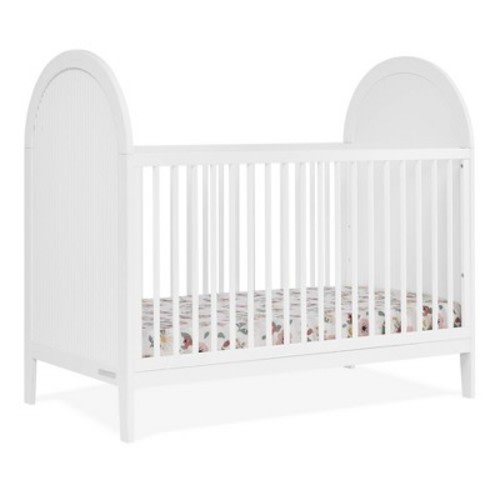 Delta Children Eloise 4-in-1 Convertible Crib - Greenguard Gold Certified - Bianca White